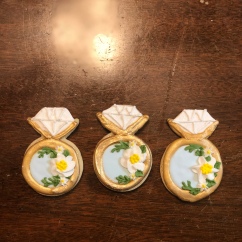 Bridal Shower Ring Cookies with Royal Icing